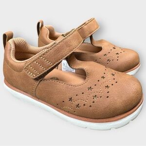 Stride Rite 360 Lacey Mary Jane Toddler 10‎ Tan Flats Star Detail